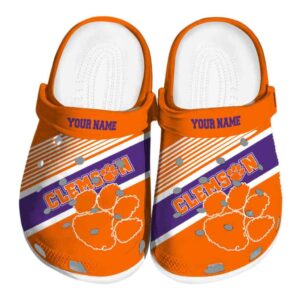 Personalized Clemson Tigers Vibrant Dual Tone Crocs Best selling