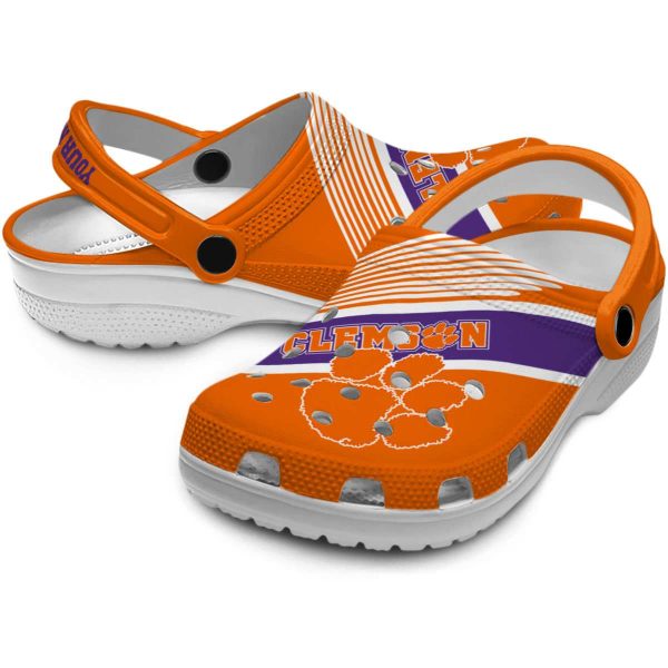 Personalized Clemson Tigers Vibrant Dual Tone Crocs Latest Model