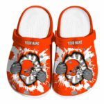Personalized Cleveland Browns Gripping Hand Crocs Best selling