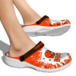 Personalized Cleveland Browns Splash Art Crocs Best selling