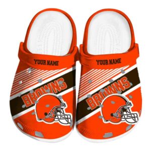 Personalized Cleveland Browns Vibrant Dual Tone Crocs Best selling