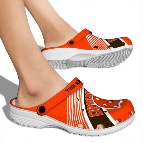 Personalized Cleveland Browns Vibrant Dual Tone Crocs High quality