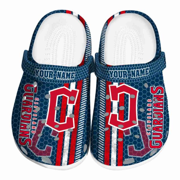 Personalized Cleveland Guardians Contrasting Stripes Crocs Best selling