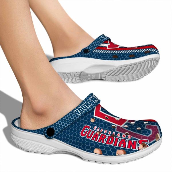 Personalized Cleveland Guardians Contrasting Stripes Crocs High quality