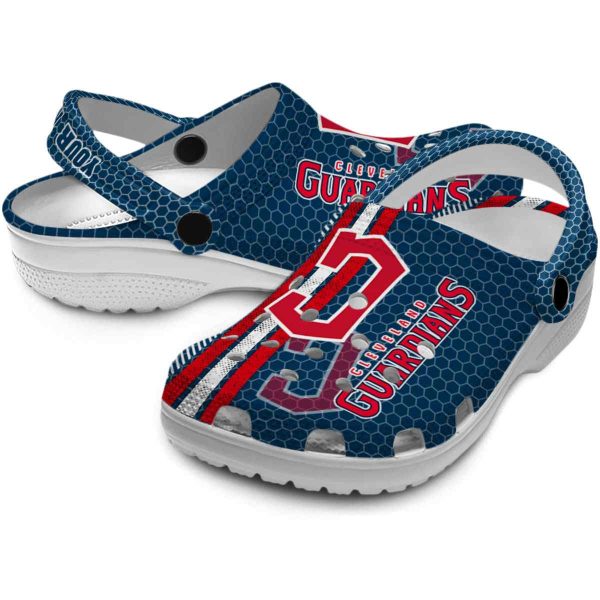 Personalized Cleveland Guardians Contrasting Stripes Crocs Latest Model