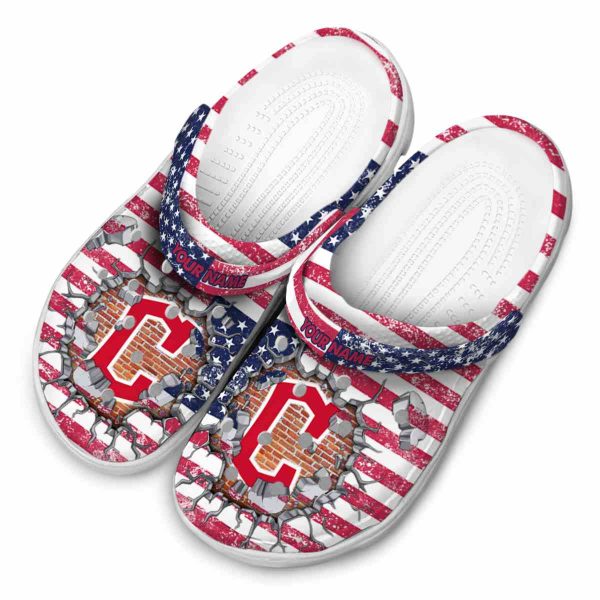 Personalized Cleveland Guardians Freedom Splinter Crocs Trendy