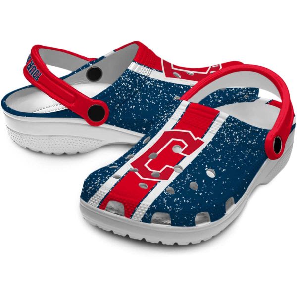 Personalized Cleveland Guardians Vertical Stripes Crocs Latest Model