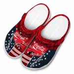 Personalized Cocacola Star Spangled Side Pattern Crocs Trendy