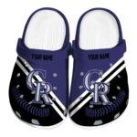 Personalized Colorado Rockies Baseball Motif Crocs Best selling