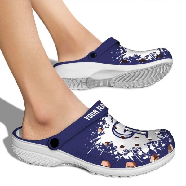 Personalized Colorado Rockies Splatter Background Crocs High quality