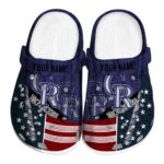 Personalized Colorado Rockies Star Spangled Side Pattern Crocs Best selling