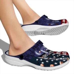 Personalized Colorado Rockies Star Spangled Side Pattern Crocs High quality