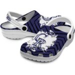 Personalized Colorado Rockies Zigzag Paint Burst Crocs Best selling