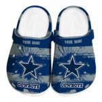 Personalized Dallas Cowboys Paint Splatter Graphics Crocs Best selling