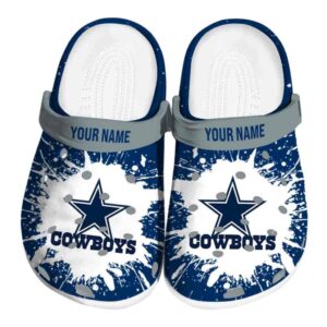 Personalized Dallas Cowboys Splash Art Crocs Best selling