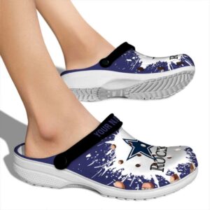 Personalized Dallas Cowboys Splash Art Crocs High quality