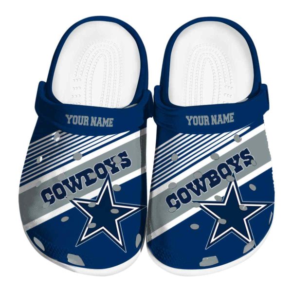 Personalized Dallas Cowboys Vibrant Dual Tone Crocs Best selling