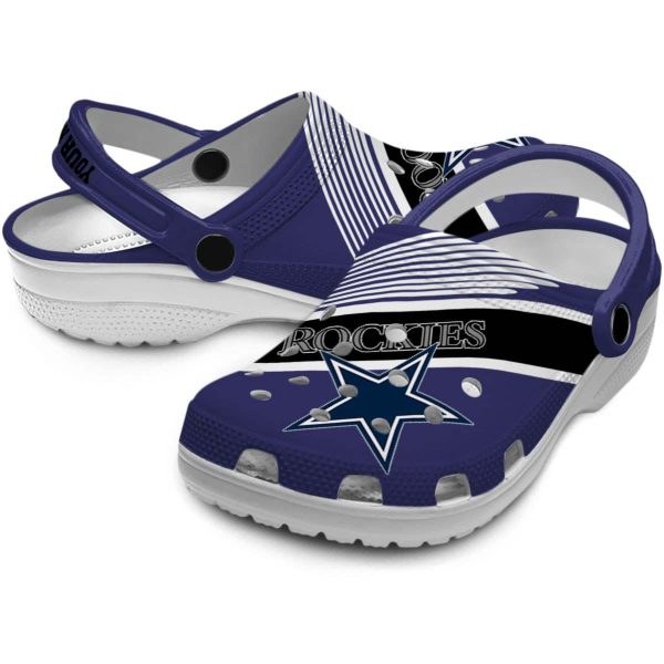 Personalized Dallas Cowboys Vibrant Dual Tone Crocs Latest Model