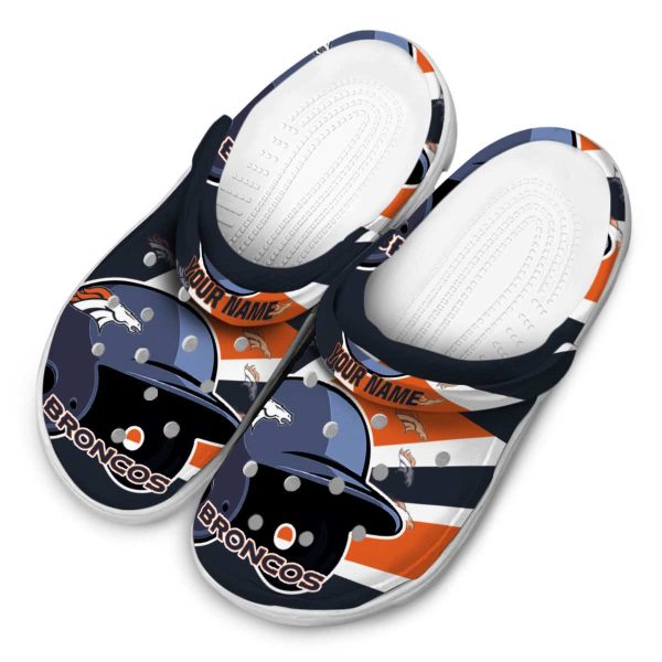 Personalized Denver Broncos Baseball Helmet Crocs Trendy