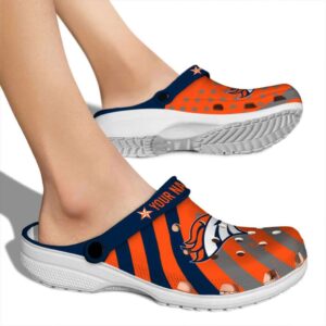 Personalized Denver Broncos Star Spangled Graphic Crocs High quality