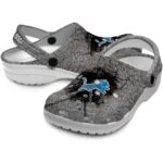 Personalized Detroit Lions Cracked Ground Texture Crocs Best selling
