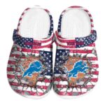 Personalized Detroit Lions Freedom Splinter Crocs Best selling