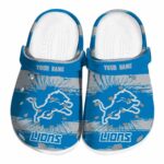 Personalized Detroit Lions Paint Splatter Graphics Crocs Best selling