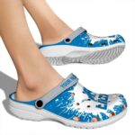 Personalized Detroit Lions Splash Art Crocs Best selling