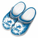 Personalized Detroit Lions Splash Art Crocs Best selling
