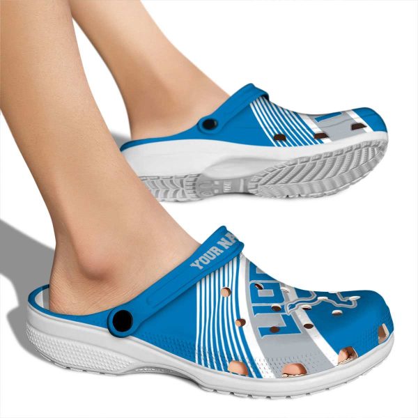 Personalized Detroit Lions Vibrant Dual Tone Crocs High quality