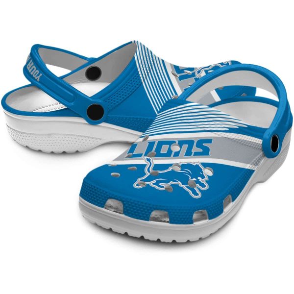 Personalized Detroit Lions Vibrant Dual Tone Crocs Latest Model
