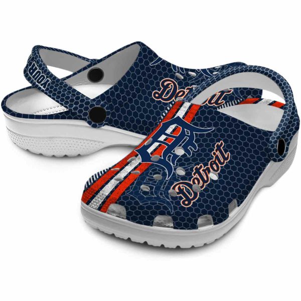 Personalized Detroit Tigers Contrasting Stripes Crocs Latest Model