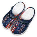 Personalized Detroit Tigers Contrasting Stripes Crocs Best selling