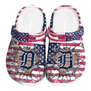 Personalized Detroit Tigers Freedom Splinter Crocs Best selling
