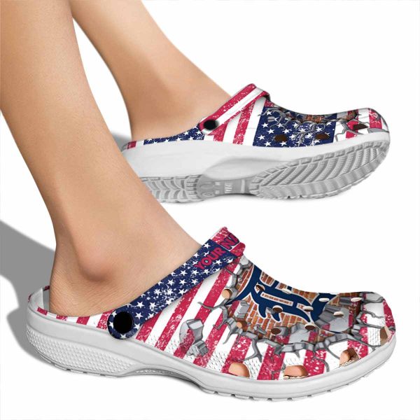 Personalized Detroit Tigers Freedom Splinter Crocs High quality