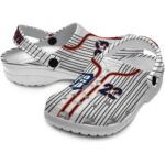 Personalized Detroit Tigers Pinstripe Pattern Crocs Best selling