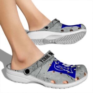Personalized Duke Blue Devils Cracked Texture Crocs High quality
