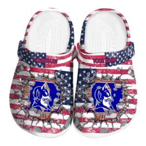 Personalized Duke Blue Devils Freedom Splinter Crocs Best selling
