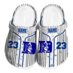 Personalized Duke Blue Devils Pinstripe Pattern Crocs Best selling