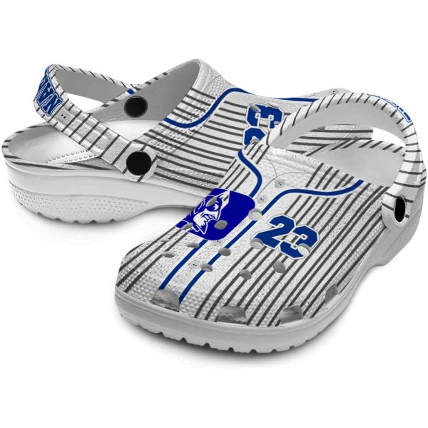 Personalized Duke Blue Devils Pinstripe Pattern Crocs Latest Model