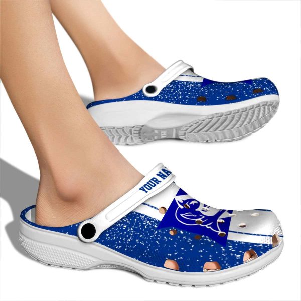 Personalized Duke Blue Devils Vertical Stripes Crocs High quality