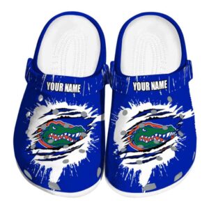 Personalized Florida Gators Splash Motif Background Crocs Best selling