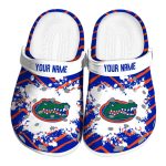Personalized Florida Gators Zigzag Paint Burst Crocs Best selling