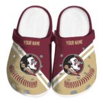 Personalized Florida State Seminoles Baseball Motif Crocs Best selling