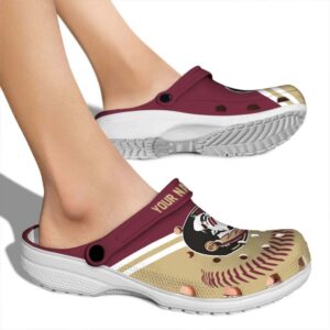 Personalized Florida State Seminoles Baseball Motif Crocs High quality