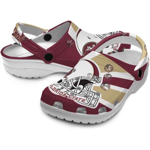 Personalized Florida State Seminoles Football Helmet Crocs Latest Model