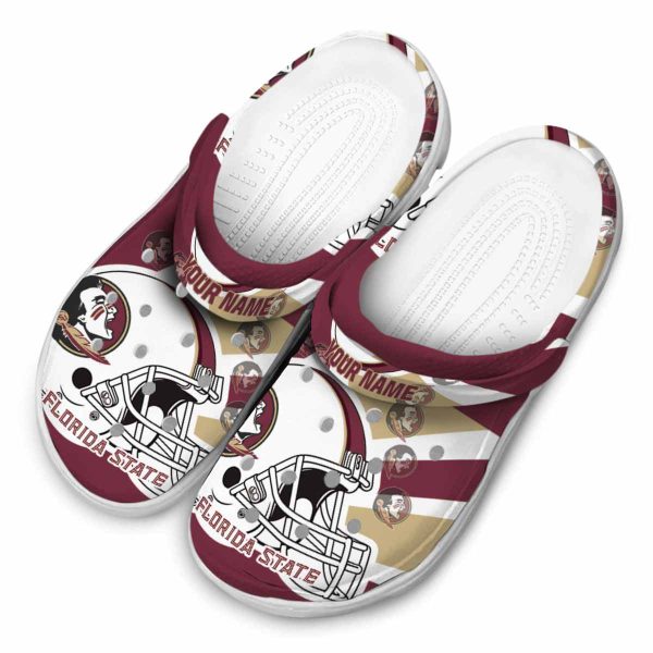 Personalized Florida State Seminoles Football Helmet Crocs Trendy