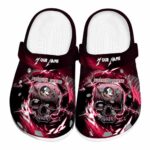 Personalized Florida State Seminoles Gothic Skull Crocs Best selling