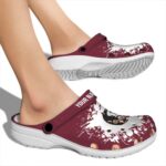 Personalized Florida State Seminoles Splatter Background Crocs Best selling