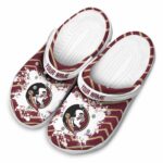 Personalized Florida State Seminoles Zigzag Paint Burst Crocs Best selling